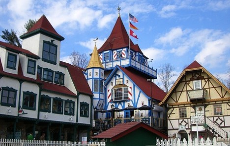Alpine Village, Central Europe at the Edge of the Desert
