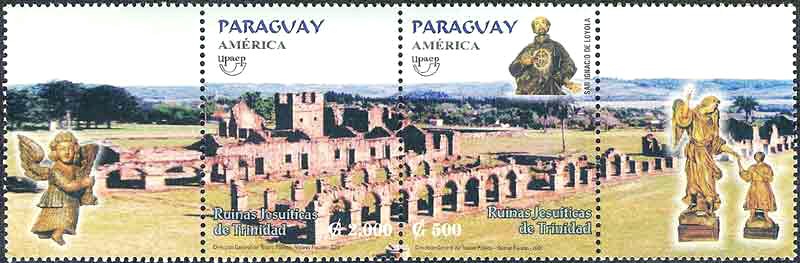 Stamps Commemorating the Jesuit Missions of Paraguay