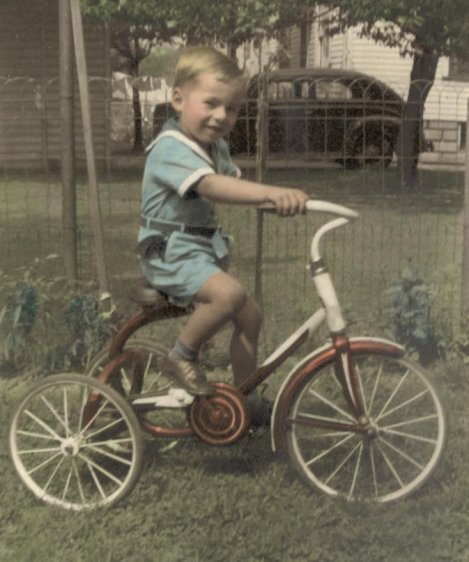 Me on a Tricycle Ca. 1950