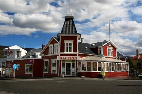 The Colorful Bautinn Restaurant in Akureyri