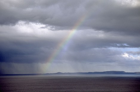 Rainbow in the North of Iceland
