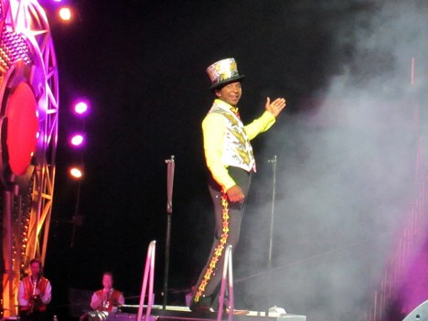 Ringmaster Andre McClain of the Ringling Bros Barnum & Bailey Circus