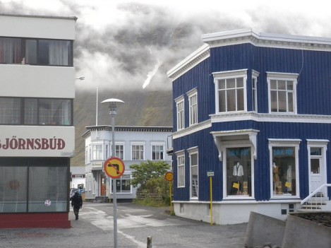 Downtown Ísafjörður in the Westfjords