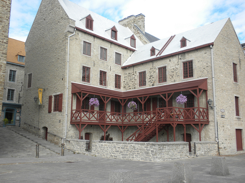 17th Century-Style Buildings by the Harbor in Quebec City