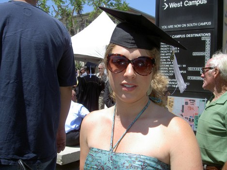 Hilary Paris at her Graduation from Cal State Long Beach in 2008