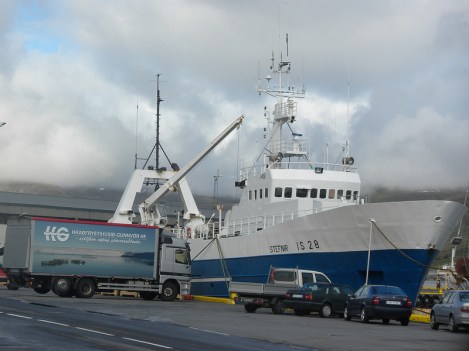 The Stefnir Preparing to Sail from Isafjördur