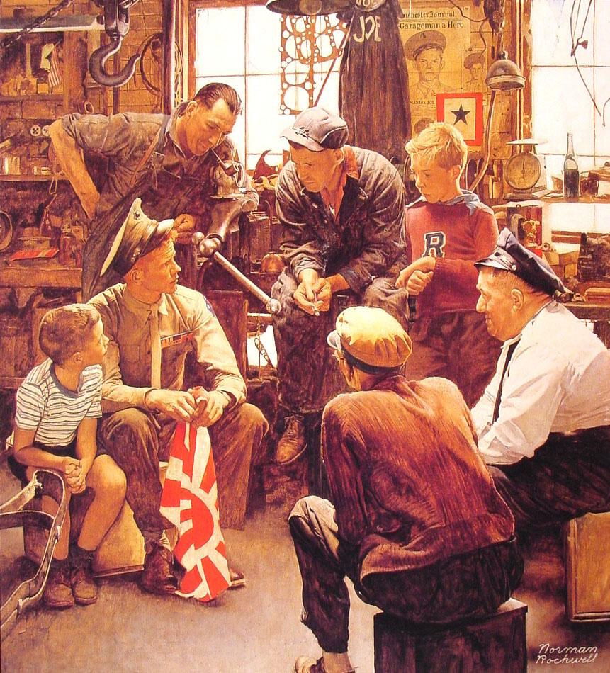 Norman Rockwell’s Homecoming of a U.S. Marine
