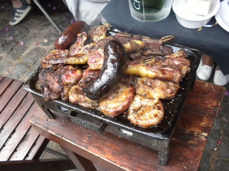 A Mixed Grill for a Couple in Colonia del Sacramento, Uruguay