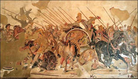 Alexander the Great at the Battle of Issus Against the Persians