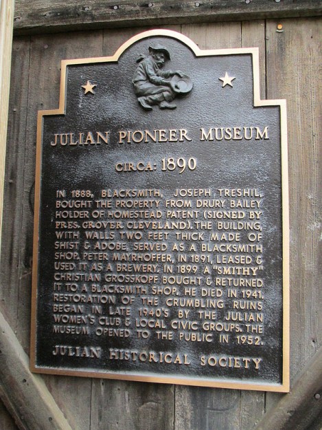 Commemorative Plaque Outside the Museum