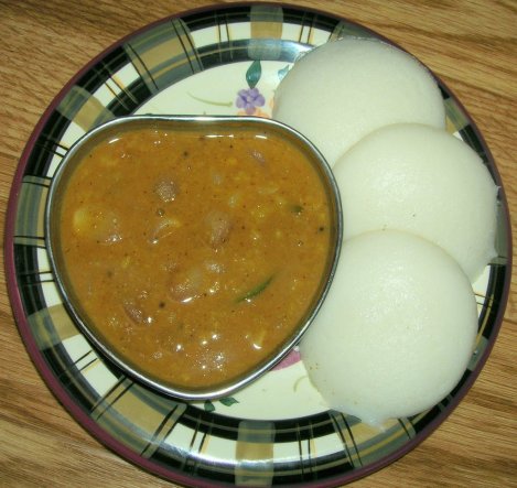 Sambar and Idlis