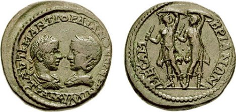 Corybantic Dancers on Reverse of Coin