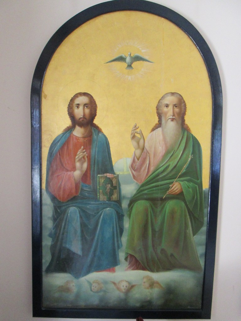 Depiction of the Trinity in St. Constantine’s Chapel at Saint Sophia