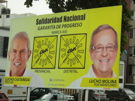 Election Poster in Miraflores