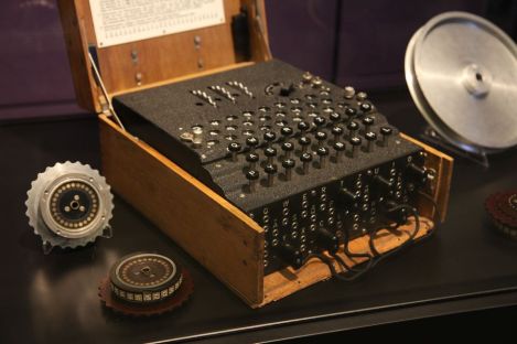 A German Enigma Machine