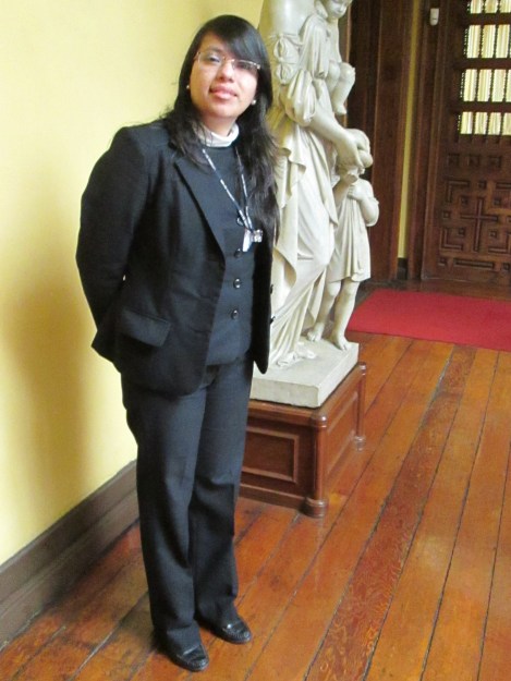 My Guide at the Archbishop’s Palace in Lima