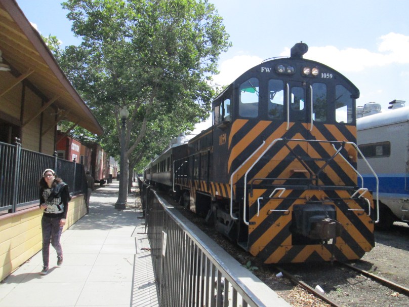 Our Train Pulling Up to the Gate