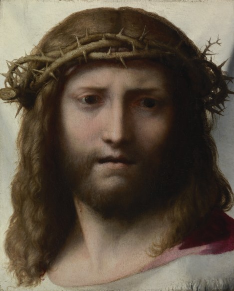 Head of Christ by Antonio Allegri aka Correggio (1489-1534)