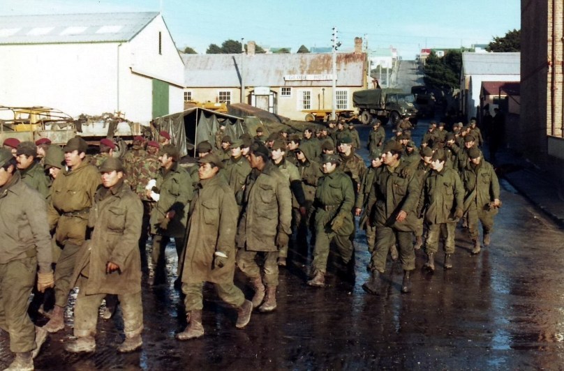 Argentine Prisoners of War in Port Stanley, 1982
