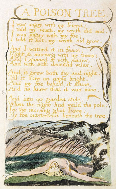 William Blake’s Original Art for “A Poison Tree”