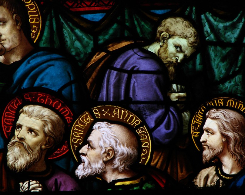 Judas Is Pointedly Depicted Without a Halo at the Cathedral of Moulins