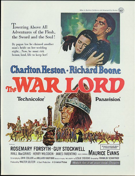 Poster for Universal’s The War Lord (1965)