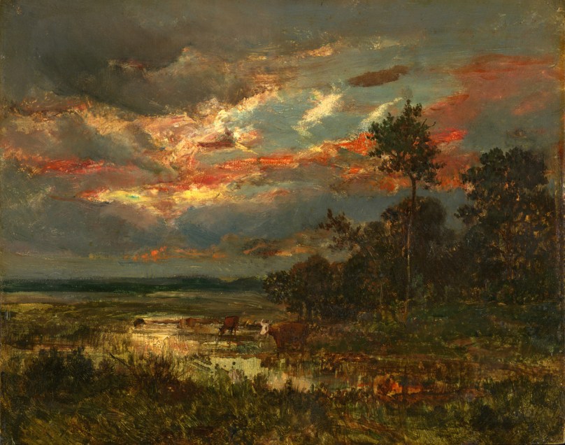 “Mare au Crépuscule” (1850) by Theodore Rousseau