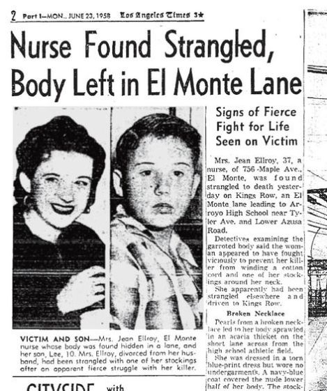 James Ellroy, Age 10, with His Murdered Mother