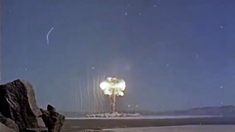 The First Atomic Bomb Blast at the Trinity Site