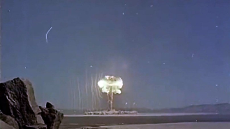 The First Atomic Bomb Blast at the Trinity Site