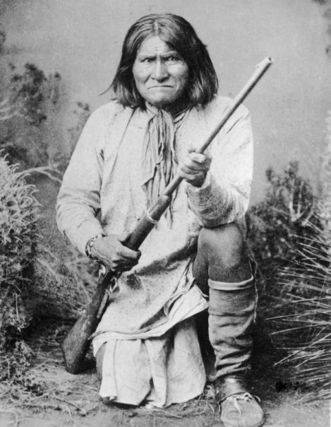 Chiricahua Medicine Man and War Chief Geronimo of the Chirciahua Apaches